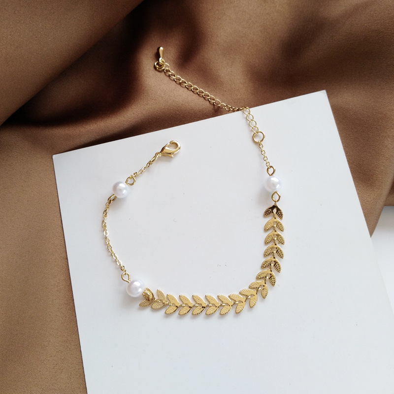 Elegant Basic Grain Alloy Plating 14k Gold Plated Women's Bracelets Necklace display picture 4