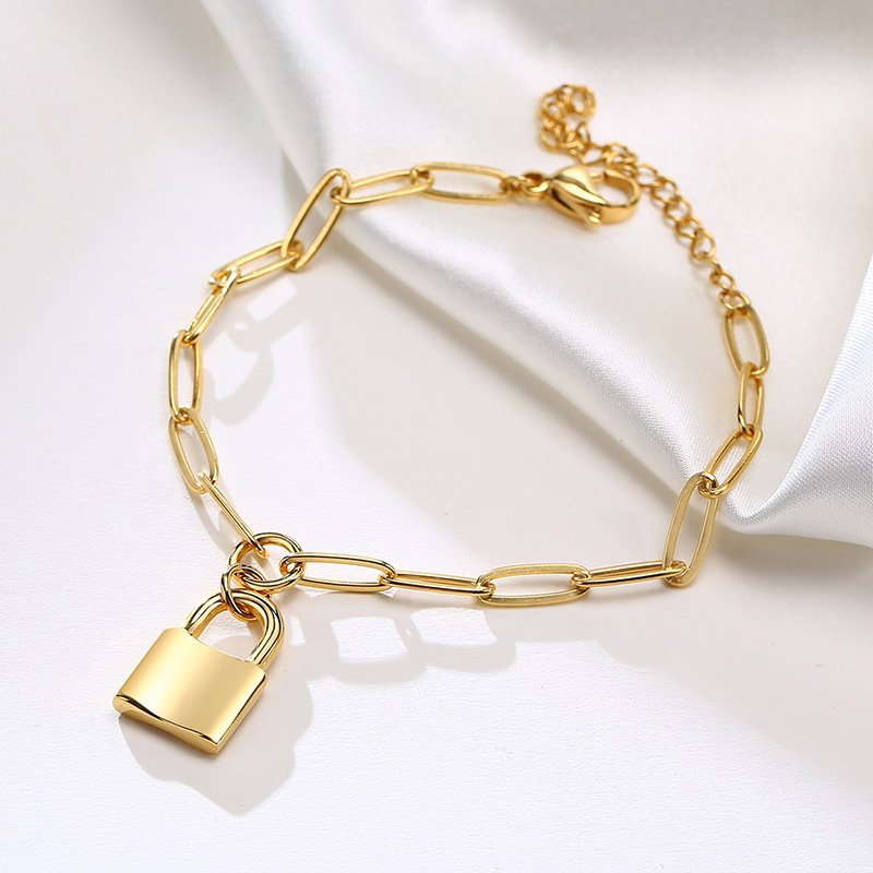 Elegant Lady Simple Style Heart Shape 304 Stainless Steel 18K Gold Plated Bracelets In Bulk display picture 12