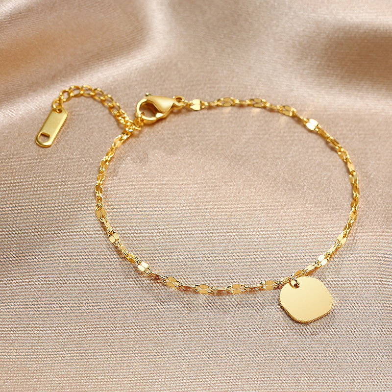 Elegant Lady Simple Style Heart Shape 304 Stainless Steel 18K Gold Plated Bracelets In Bulk display picture 15