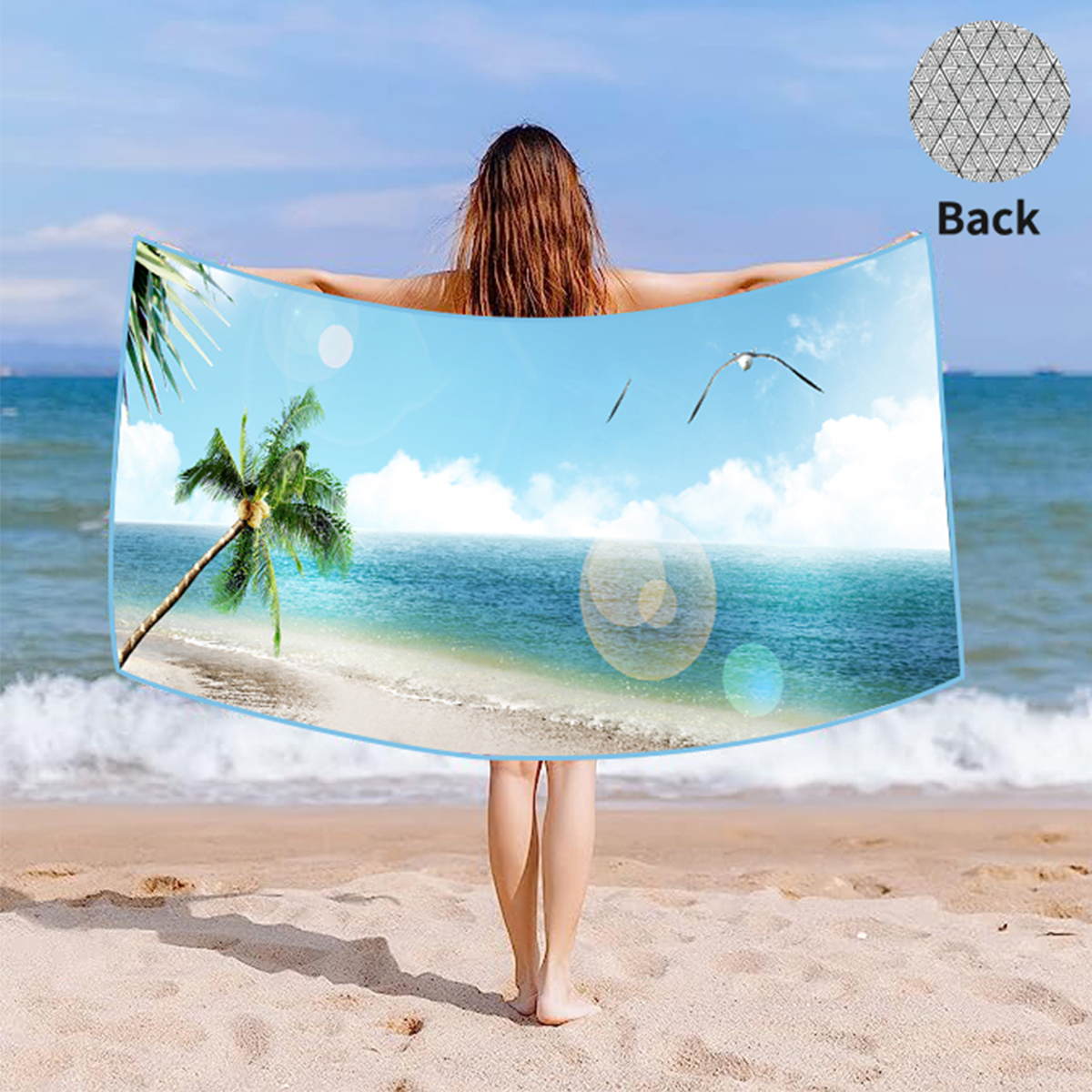Vacaciones Impresión Digital Toallas De Playa display picture 4