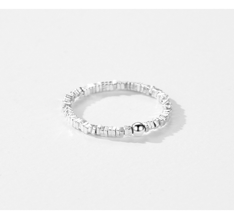 Ig Style Simple Style Round Sterling Silver Plating Silver Plated Rings display picture 7