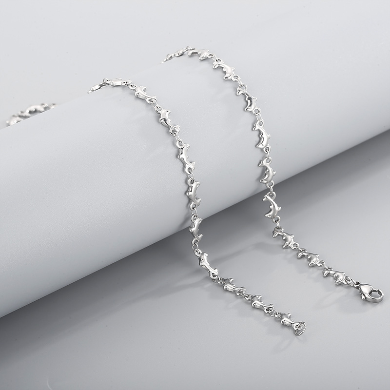 Dolphin Stainless Steel Chain Necklace display picture 10