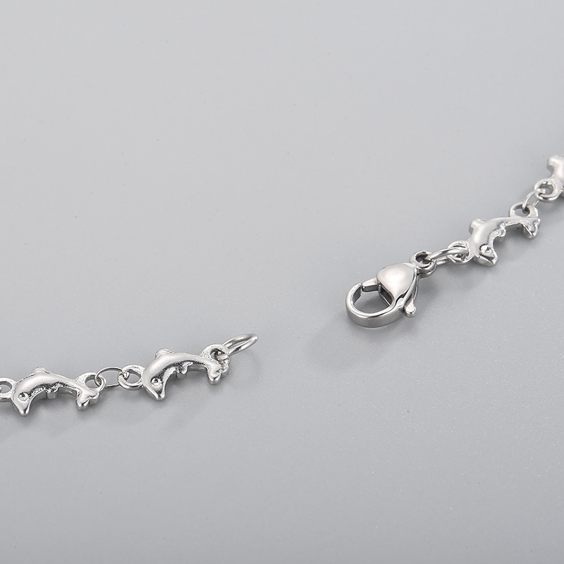 Dolphin Stainless Steel Chain Necklace display picture 1