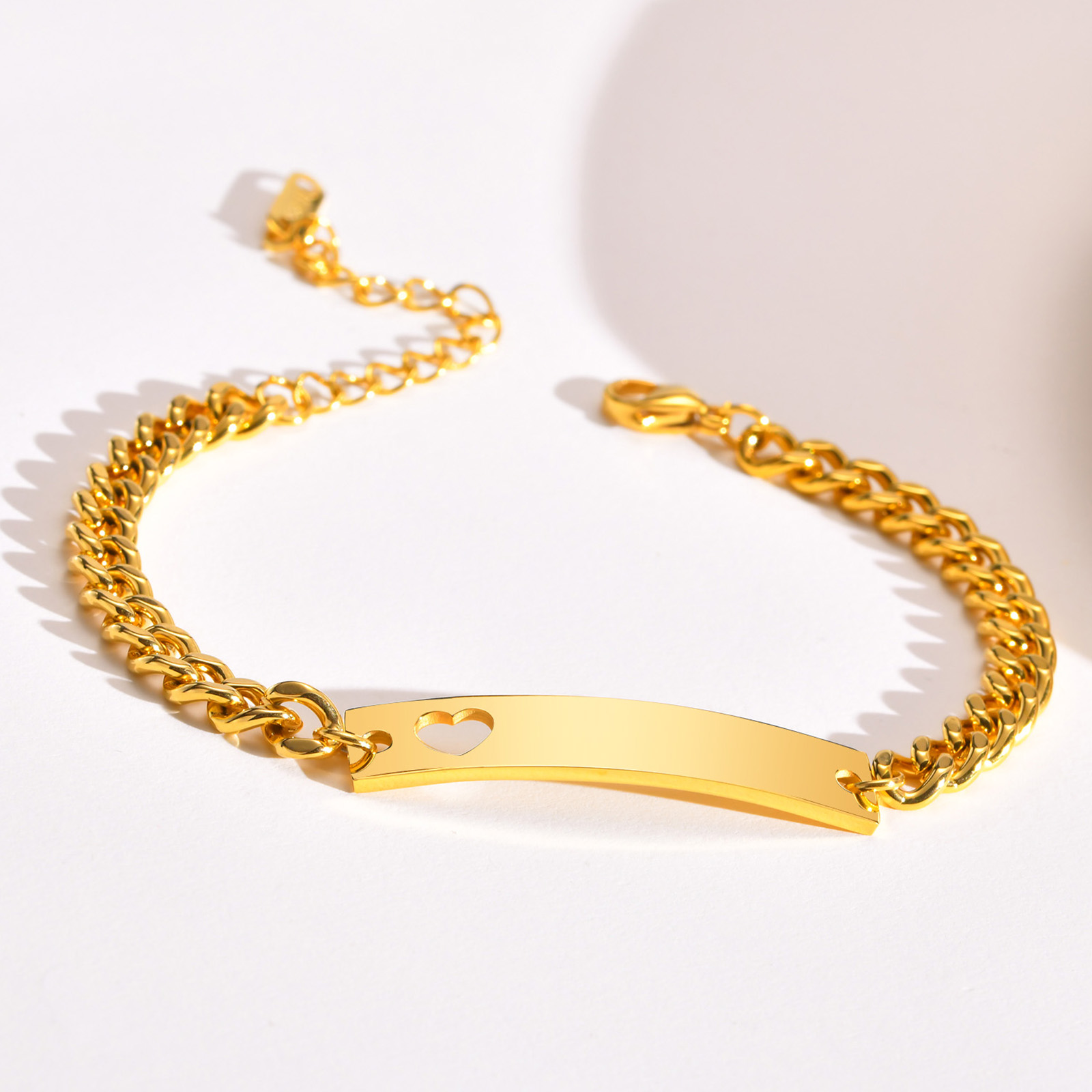 IG Style Simple Style Rectangle 304 Stainless Steel 18K Gold Plated Bracelets In Bulk display picture 8