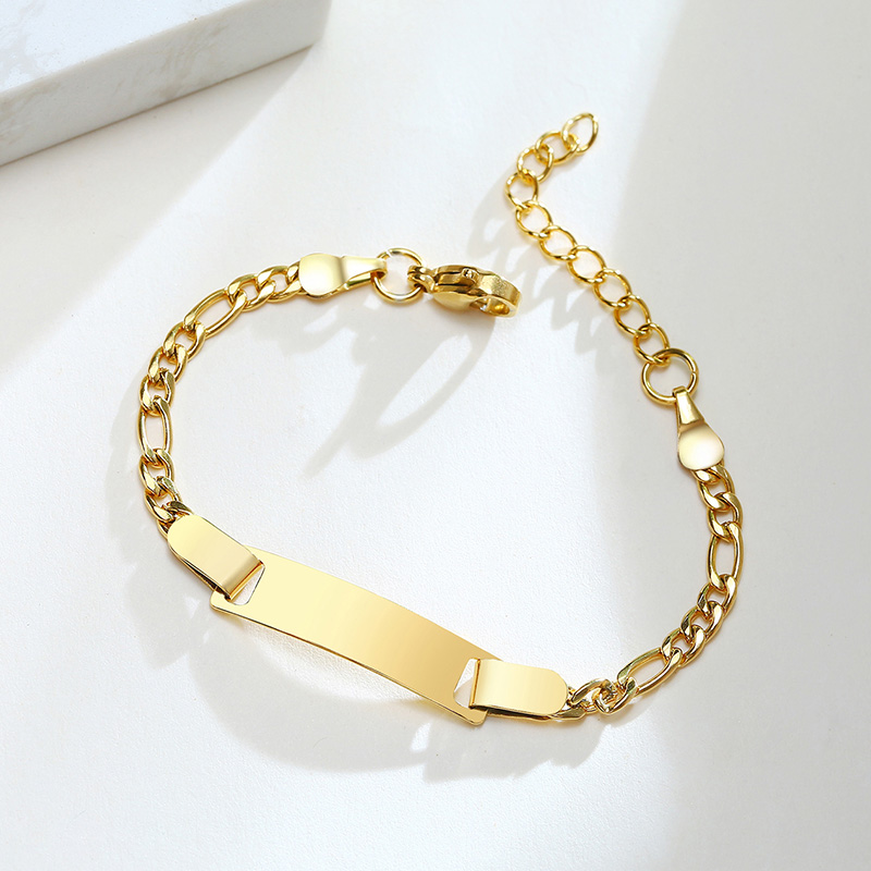 IG Style Simple Style Rectangle 304 Stainless Steel 18K Gold Plated Bracelets In Bulk display picture 10