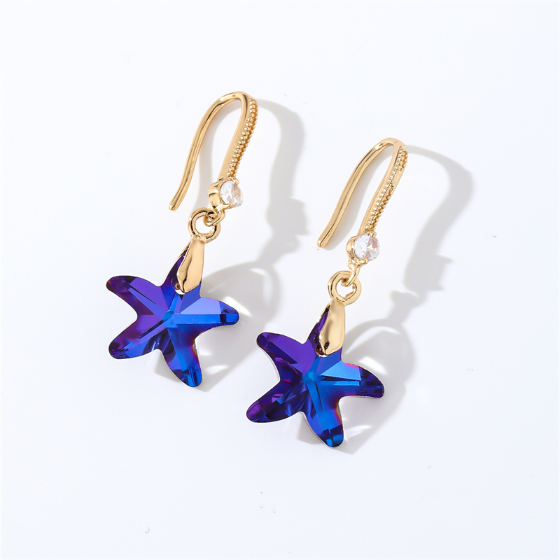 1 Pair Casual Elegant Modern Style Geometric Heart Shape Flower Copper Zircon Gold Plated Drop Earrings display picture 22
