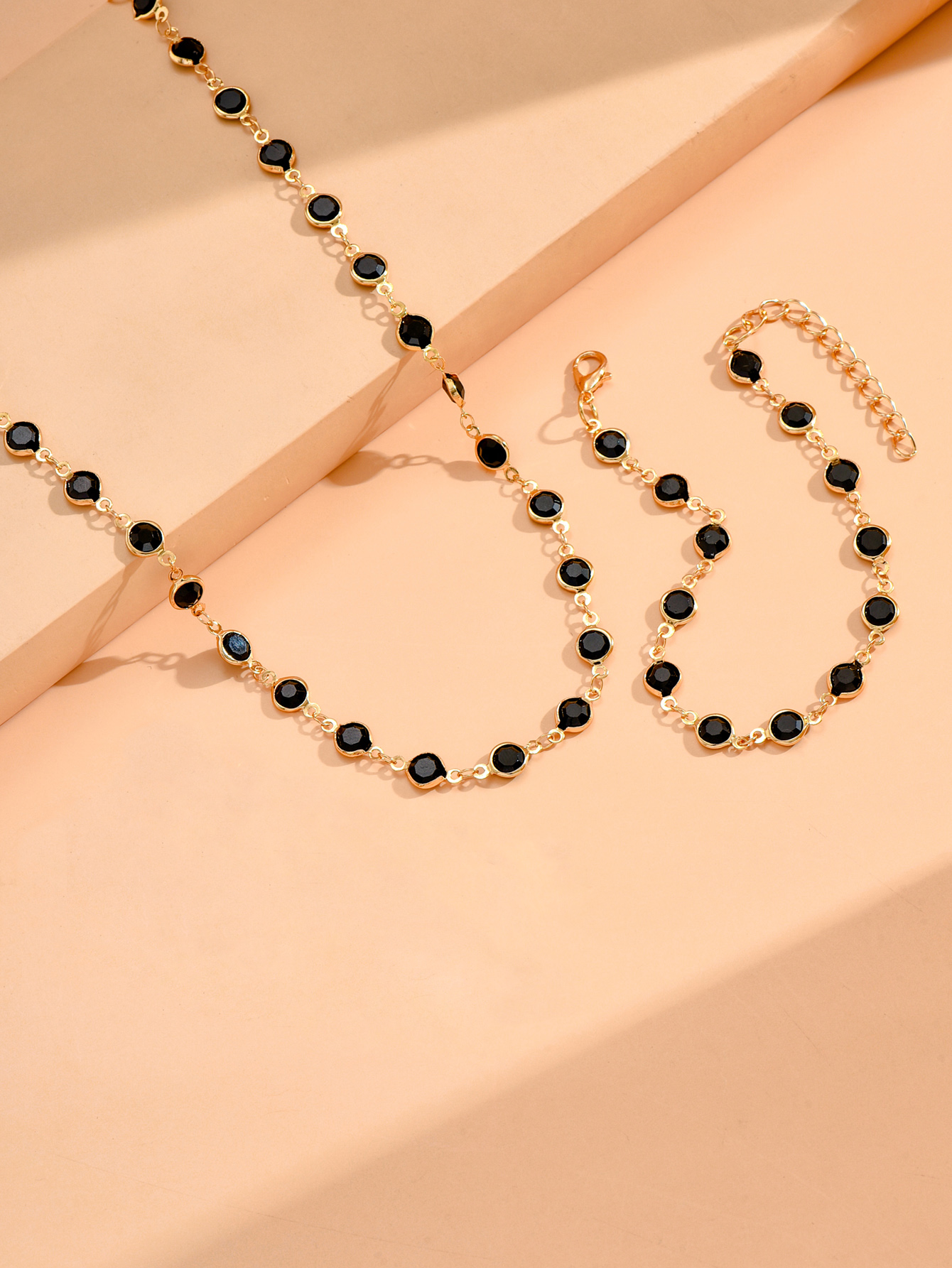 Elegant Geometric Alloy Plastic Women's Bracelets Earrings Necklace display picture 13