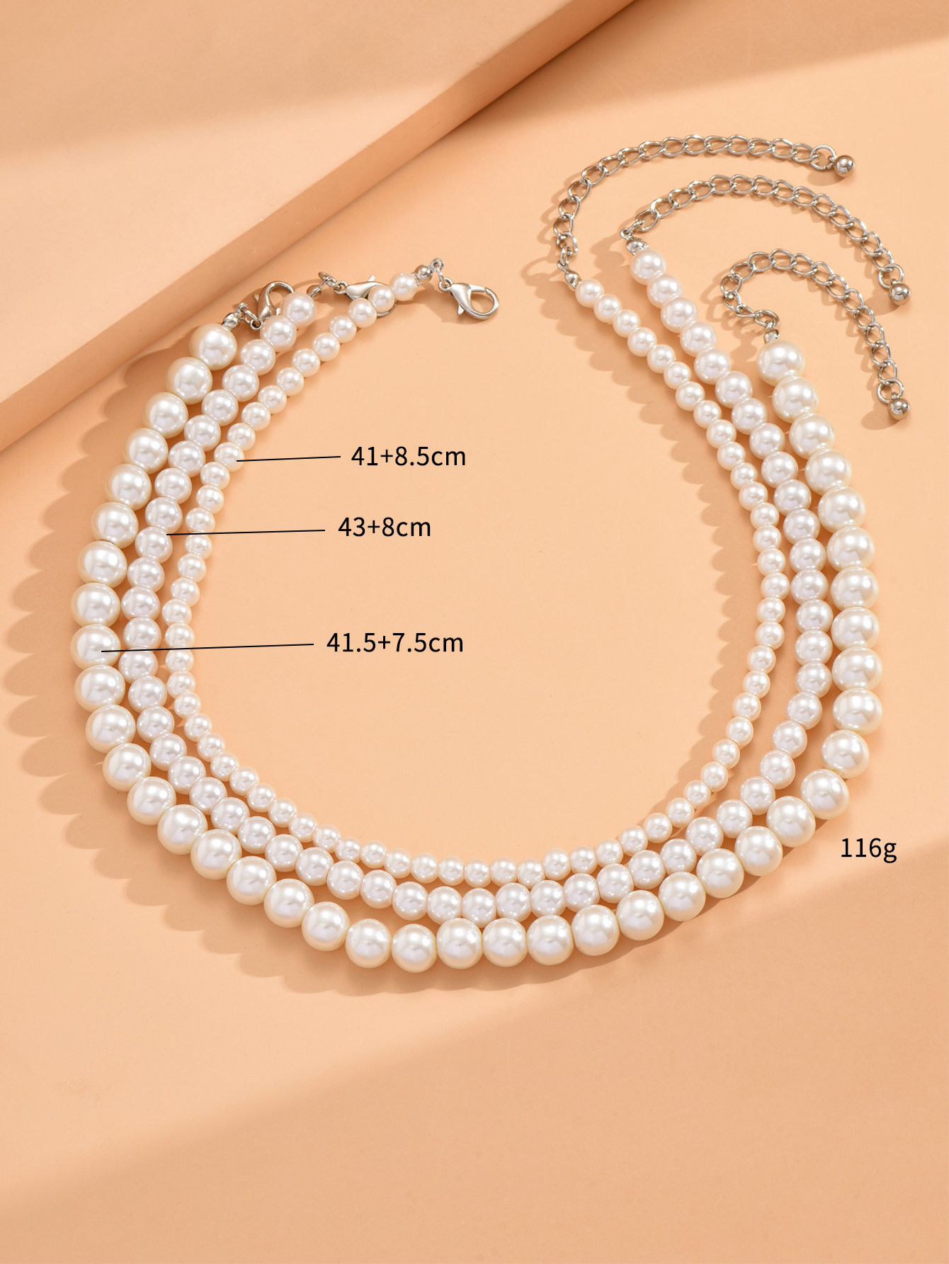 Elegant Solid Color Imitation Pearl Women's Necklace display picture 5