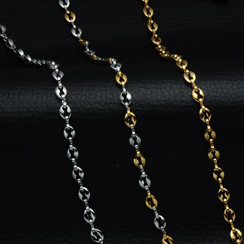 Basic Einfarbig Rostfreier Stahl Unisex Halskette display picture 4
