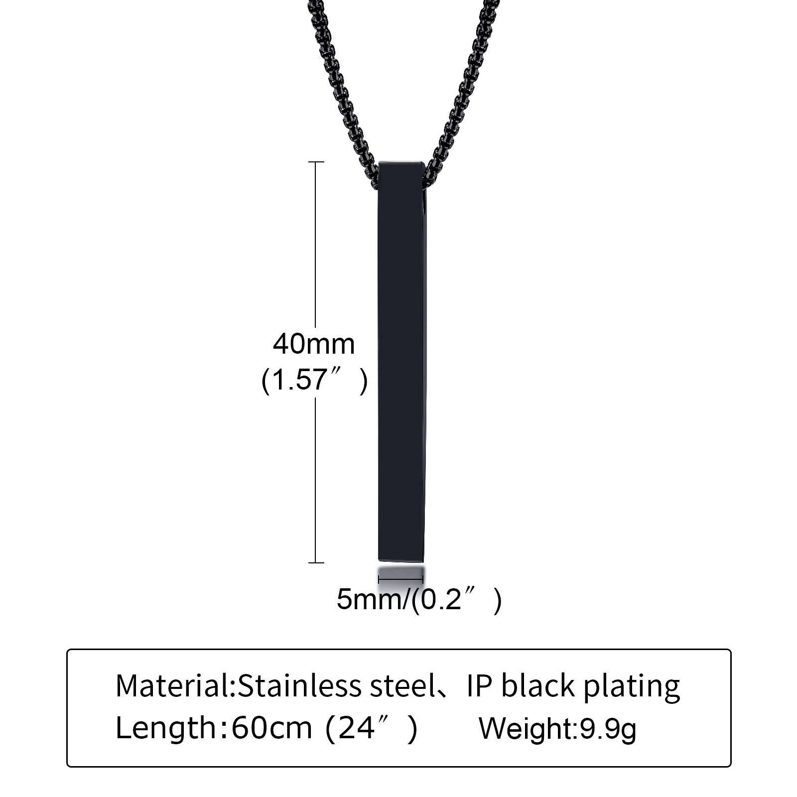 304 Stainless Steel Simple Style Plating Three-dimensional Cross Pendant Necklace display picture 8