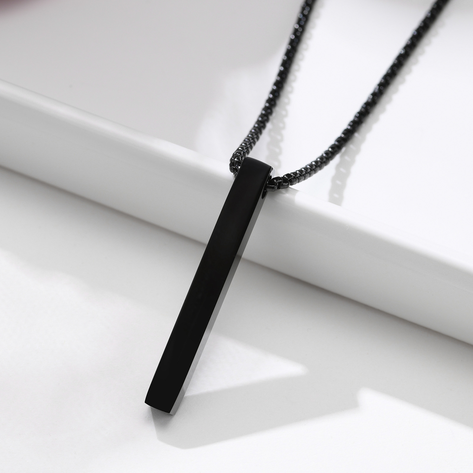 304 Stainless Steel Simple Style Plating Three-dimensional Cross Pendant Necklace display picture 7