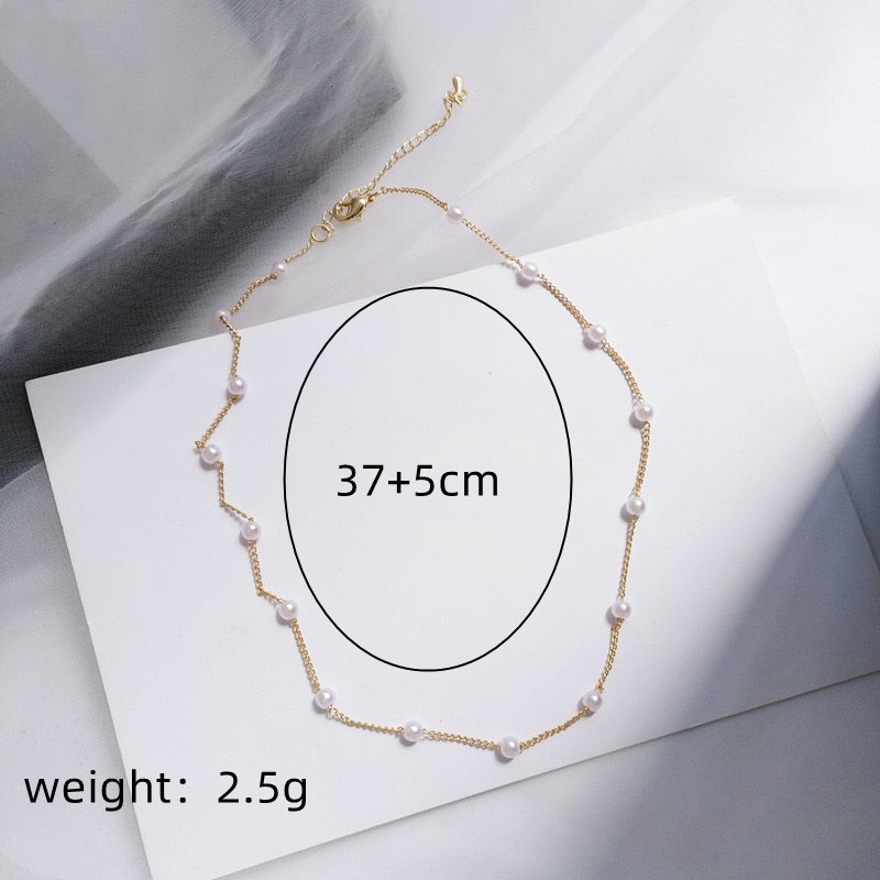 Wholesale Jewelry Elegant Round Imitation Pearl Iron Plating Necklace display picture 6