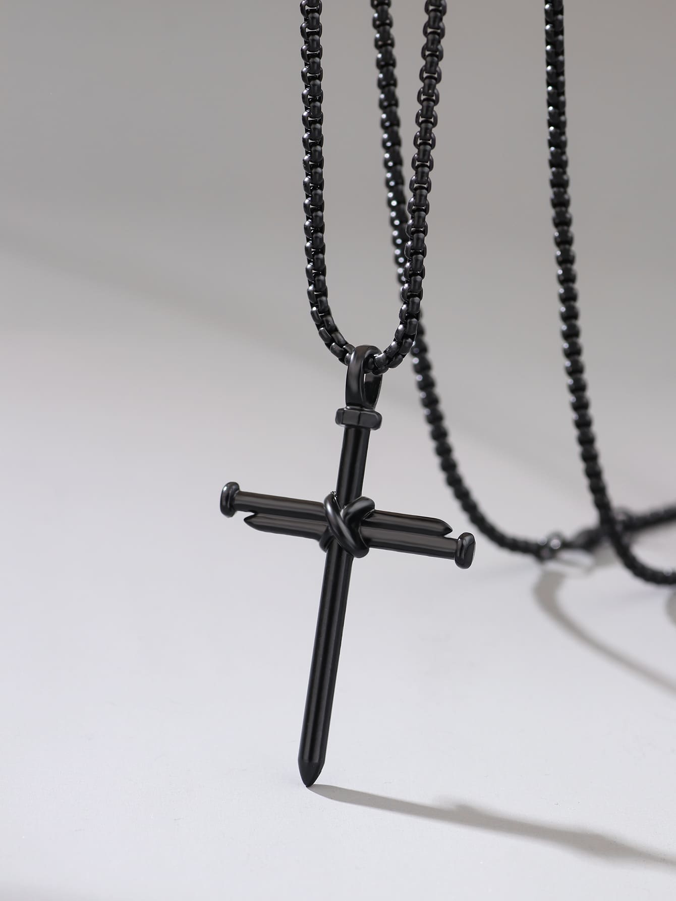 Hip-hop Cross Alloy Plating Gold Plated Unisex Pendant Necklace display picture 5