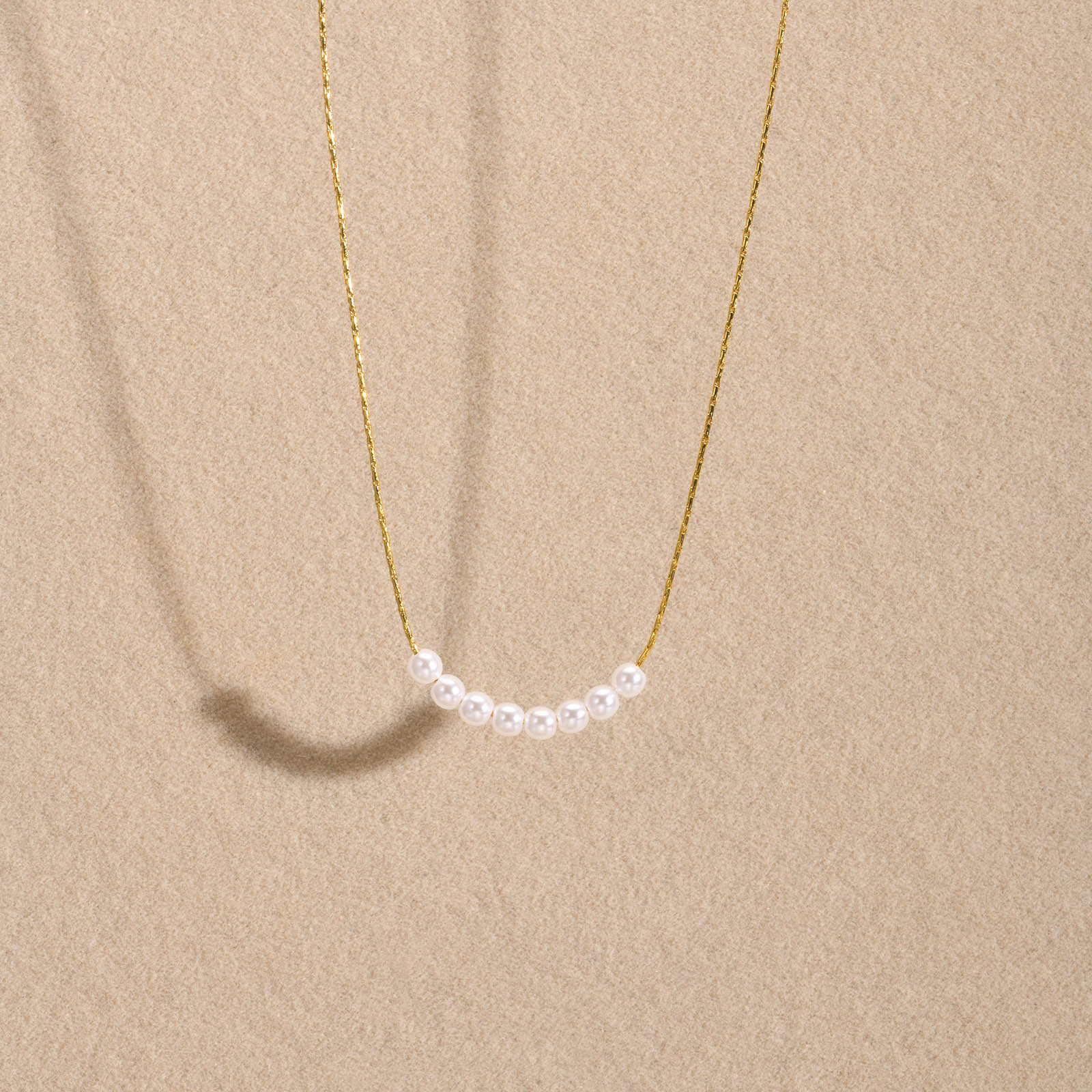 Elegant Einfacher Stil Geometrisch Kupferlegierung Perlen Überzug Inlay Künstliche Perlen Frau Halskette display picture 6
