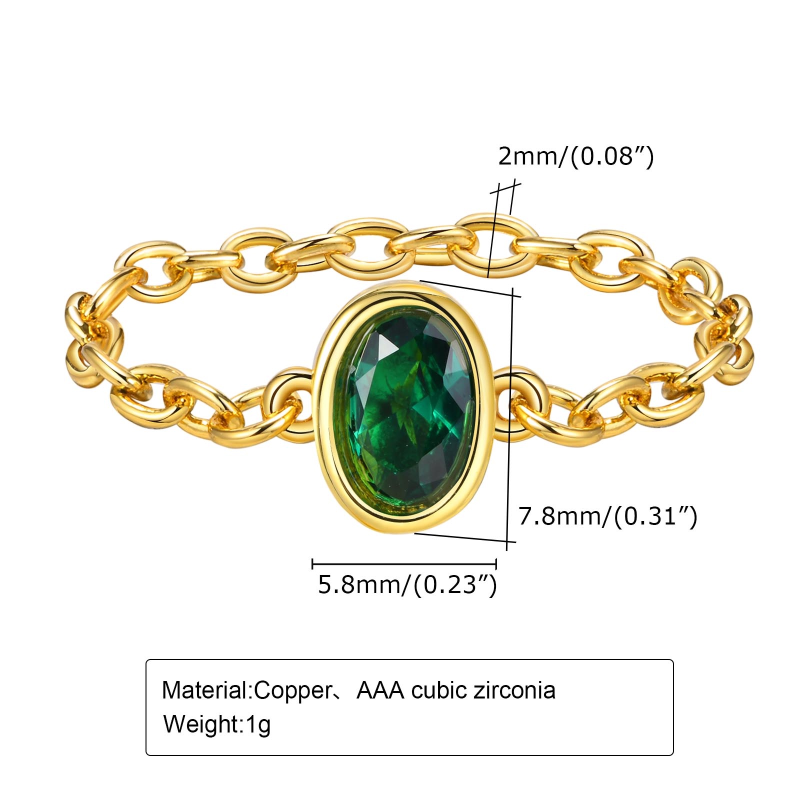 Brass Gold Plated Elegant Simple Style Plating Inlay Geometric Zircon Rings display picture 2