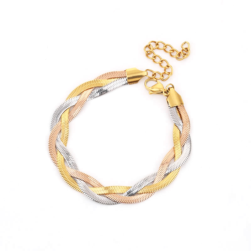 Wholesale Casual Streetwear Geometric Titanium Steel Rings Earrings Necklace display picture 4
