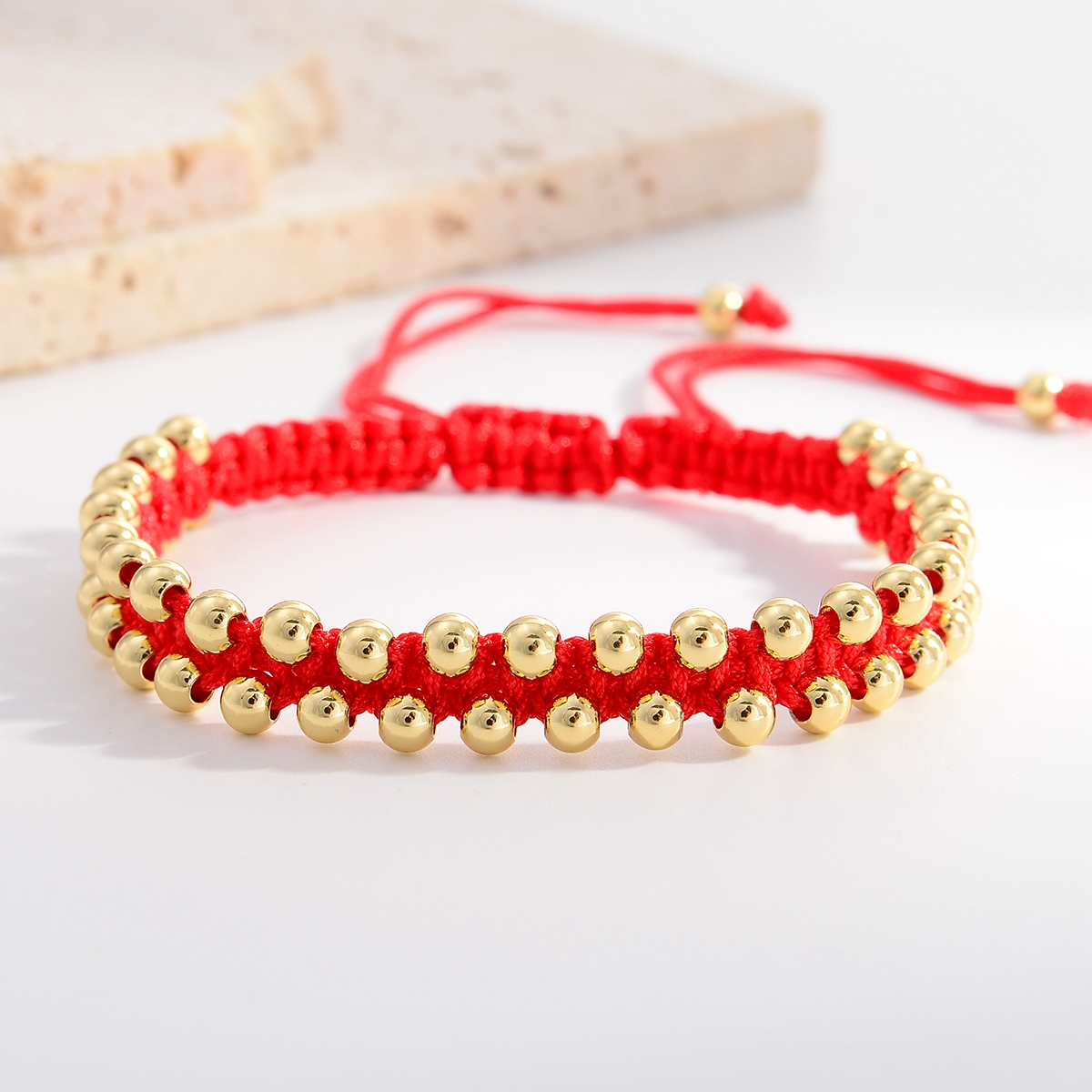 Retro Simple Style Round Gold Plated Wholesale Bracelets display picture 4