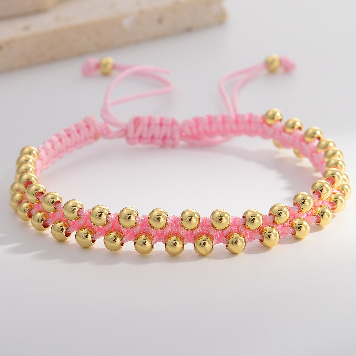 Retro Simple Style Round Gold Plated Wholesale Bracelets display picture 2