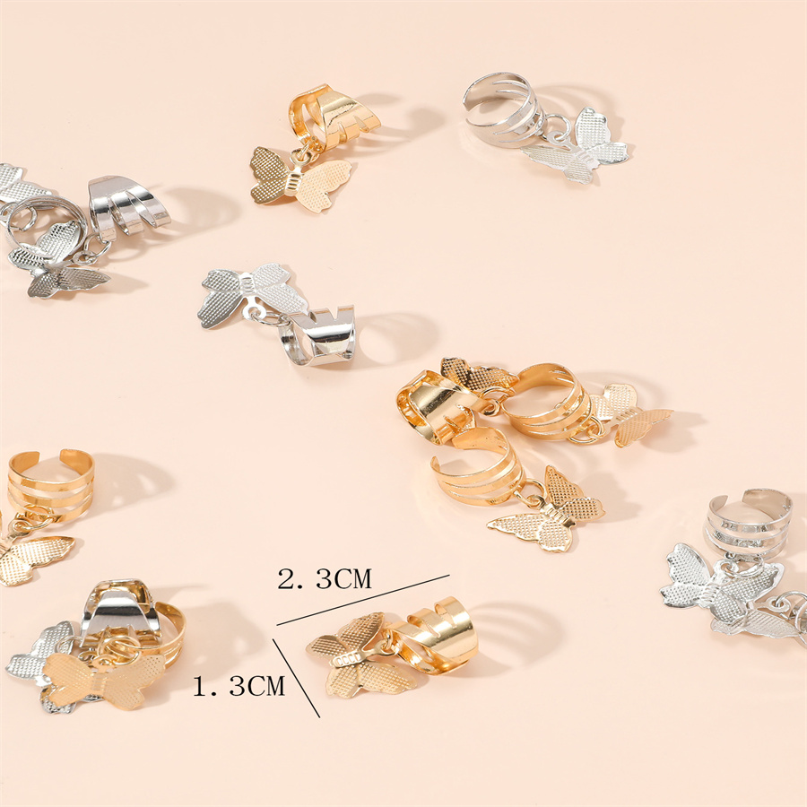 Streetwear Solid Color Butterfly Alloy Hair Buckle display picture 17