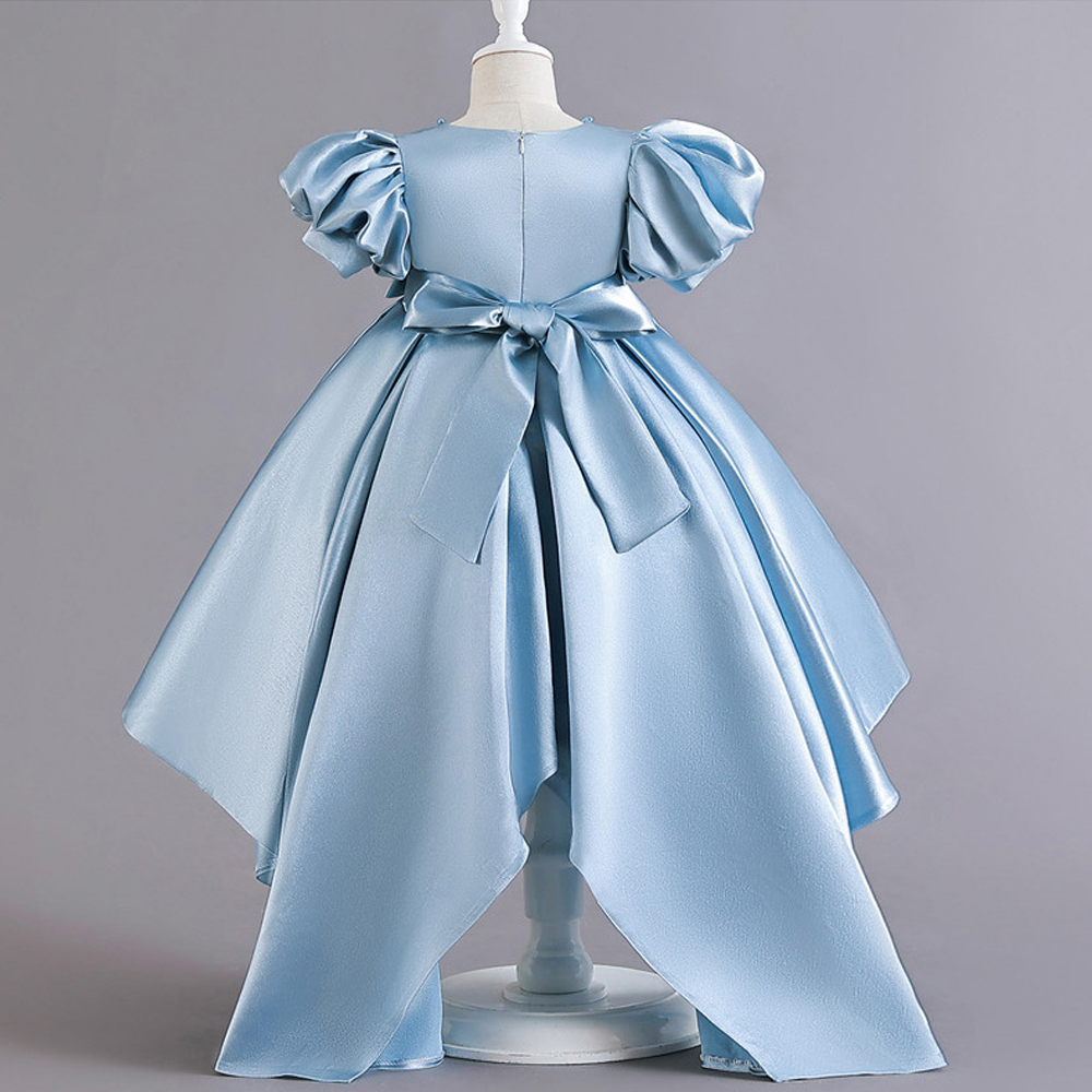 Elegant Luxurious Solid Color Bowknot Polyester Girls Dresses display picture 4