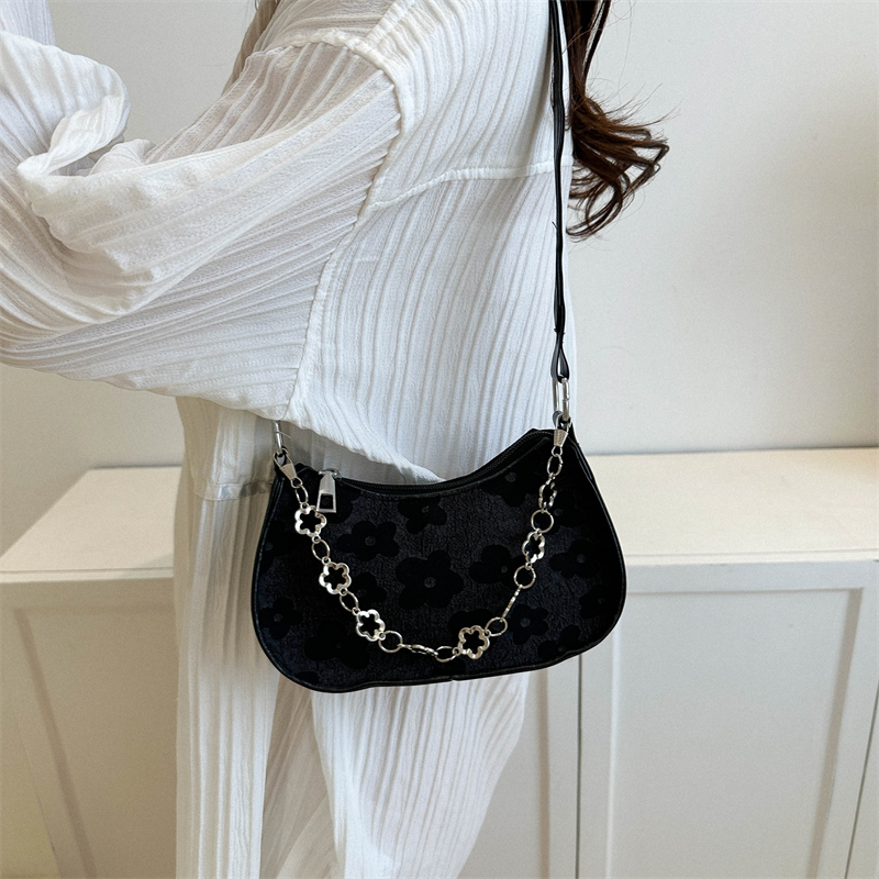 Women's Pu Leather Solid Color Streetwear Semicircle Zipper Shoulder Bag Crossbody Bag Underarm Bag display picture 11