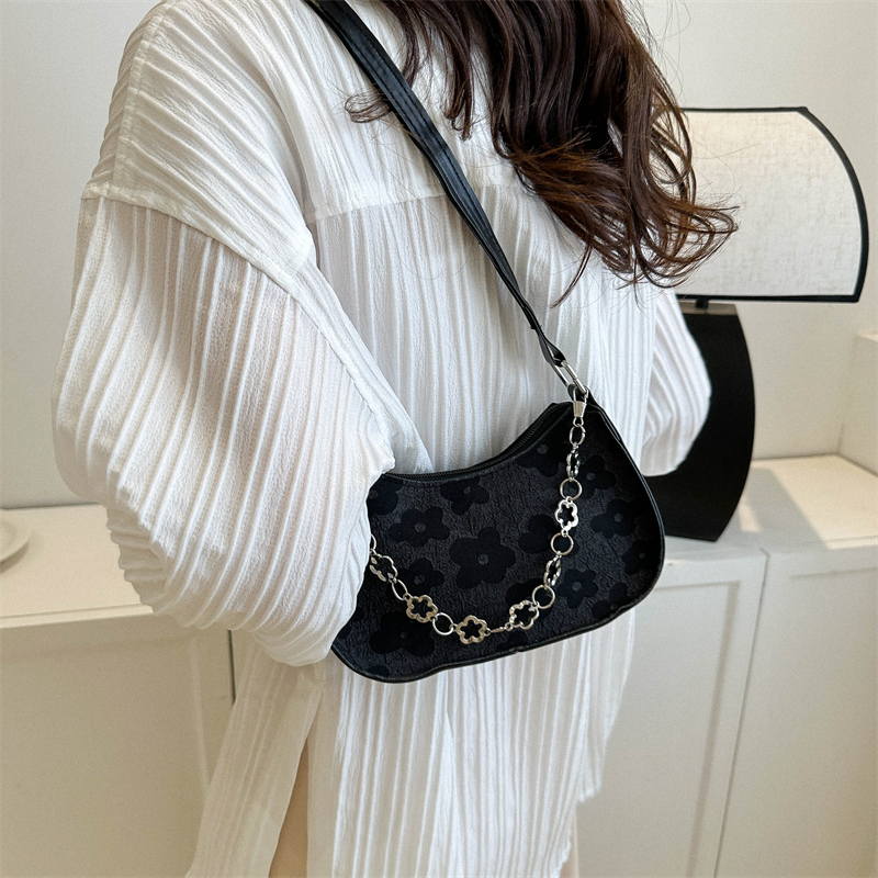 Women's Pu Leather Solid Color Streetwear Semicircle Zipper Shoulder Bag Crossbody Bag Underarm Bag display picture 9