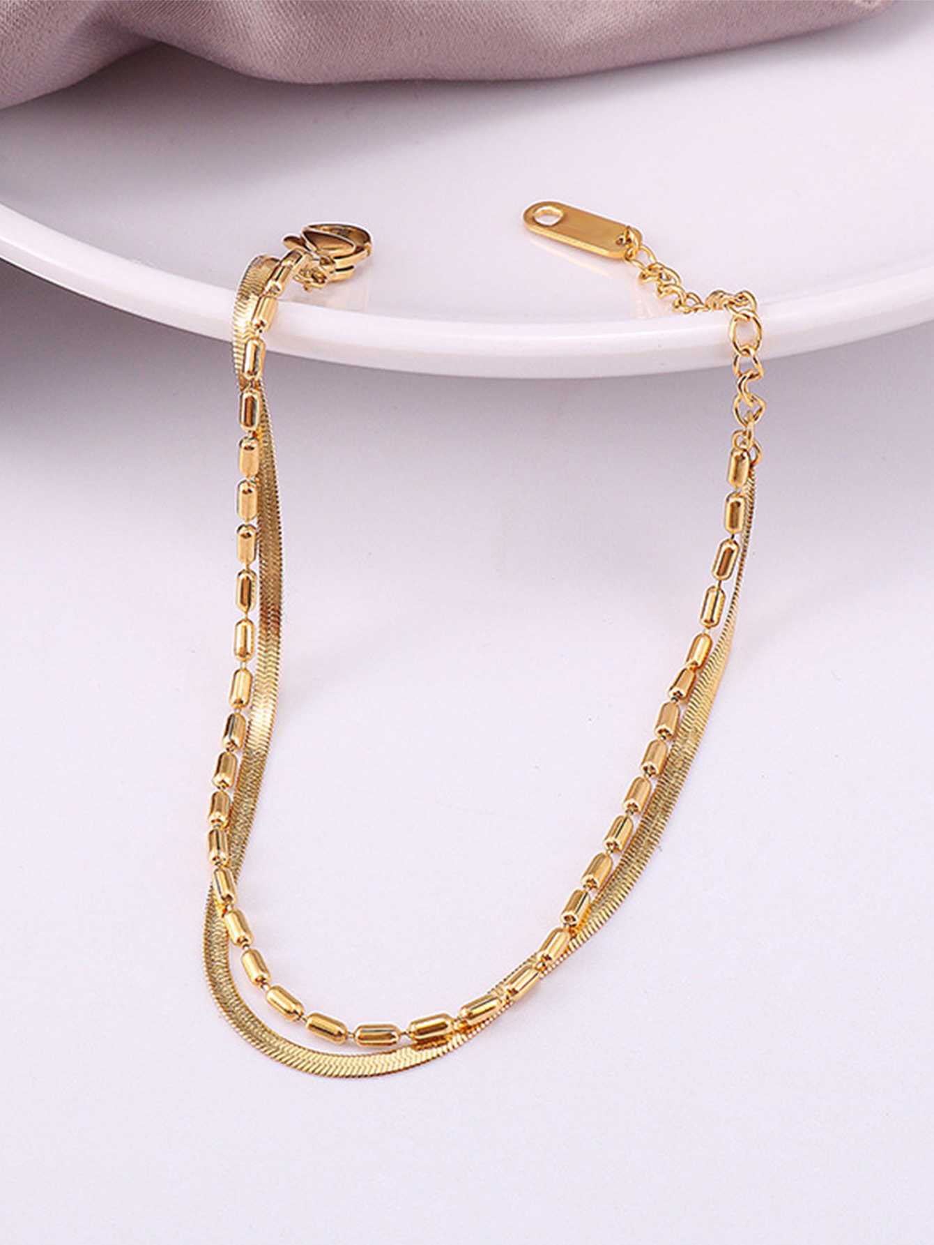 Ig Style Solid Color Stainless Steel Bracelets In Bulk display picture 5