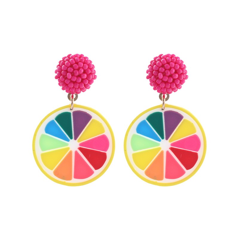 1 Pair Casual Saturday Arylic Drop Earrings display picture 3