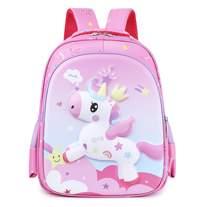 Solid Color School Daily School Backpack display picture 1