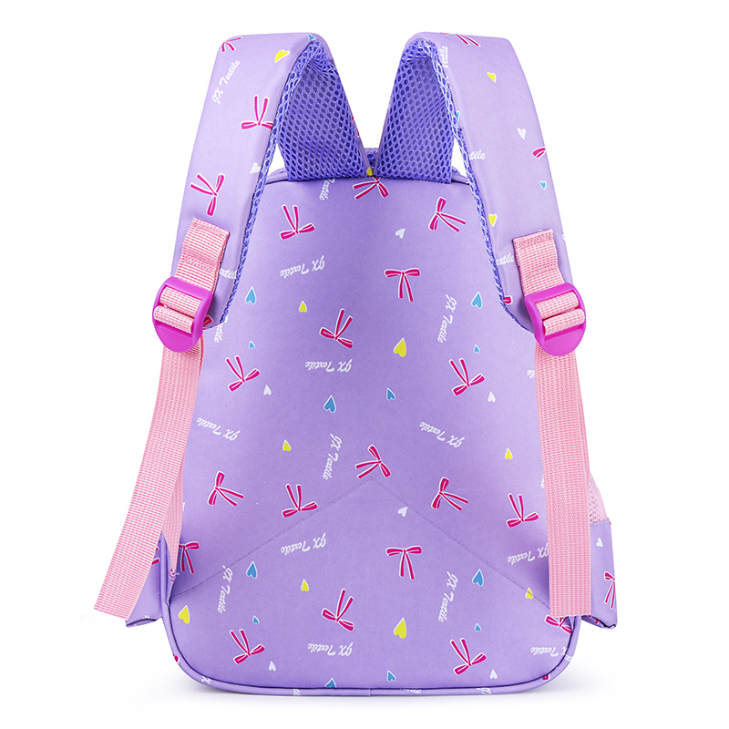 Solid Color School Daily School Backpack display picture 4