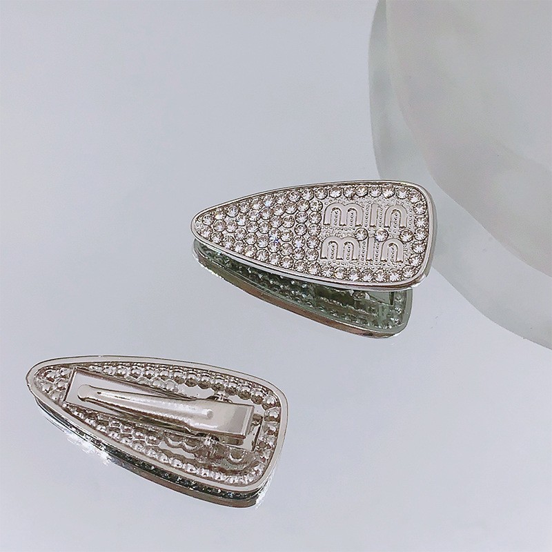Elegant Simple Style Water Droplets Alloy Inlay Zircon Hair Clip display picture 1