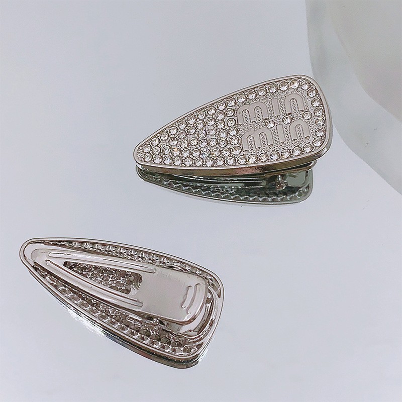 Elegant Simple Style Water Droplets Alloy Inlay Zircon Hair Clip display picture 2