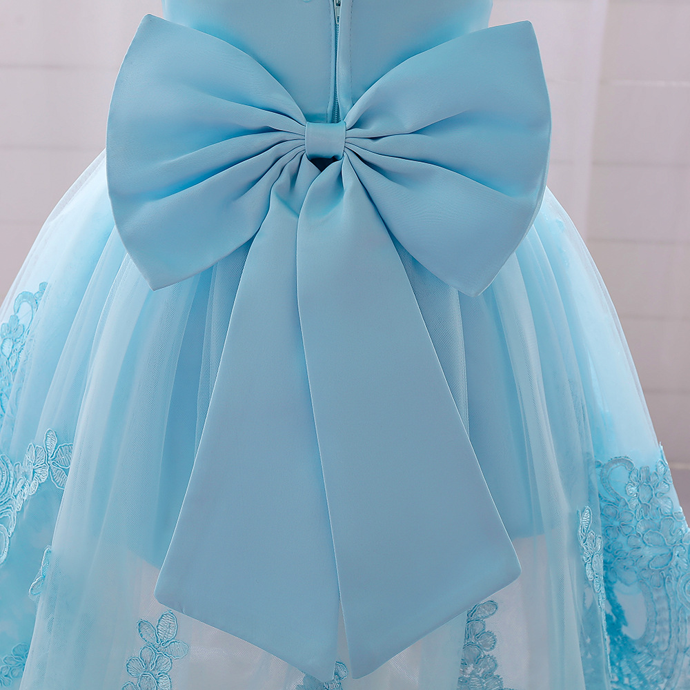Elegant Princess Formal Flower Bowknot Polyester Girls Dresses display picture 4