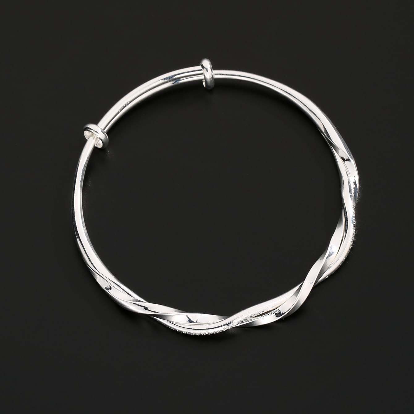 Elegant Glam Modern Style Round Titanium Steel Bangle In Bulk display picture 2