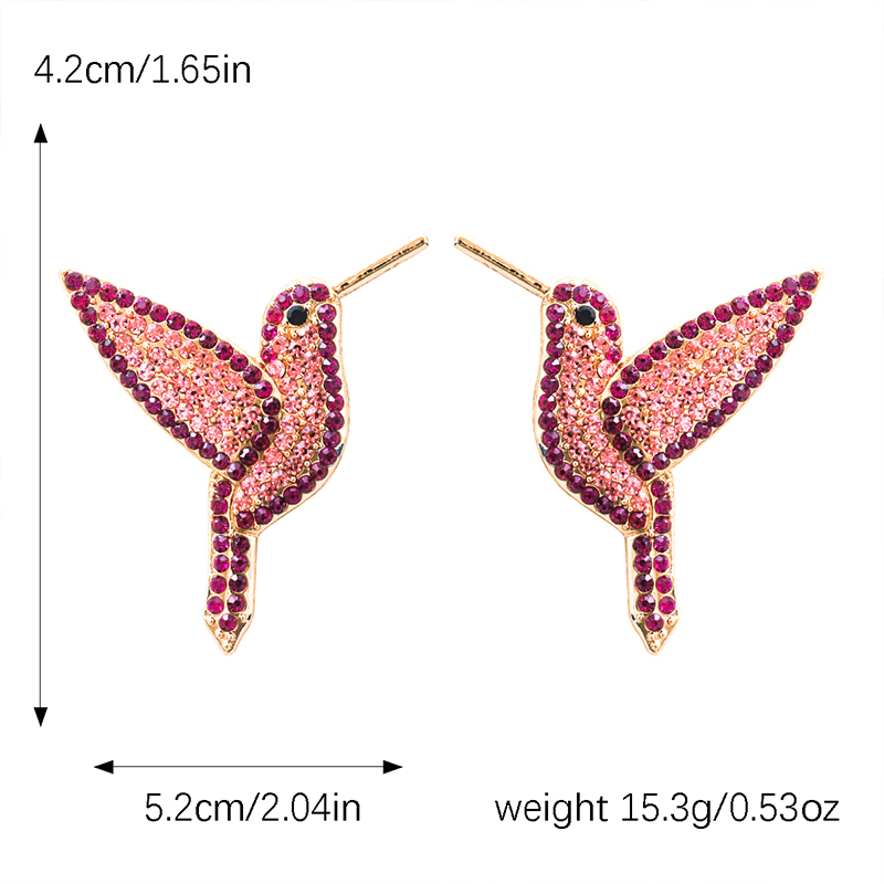 1 Pair Vacation Simple Style Bird Alloy Ear Studs display picture 4