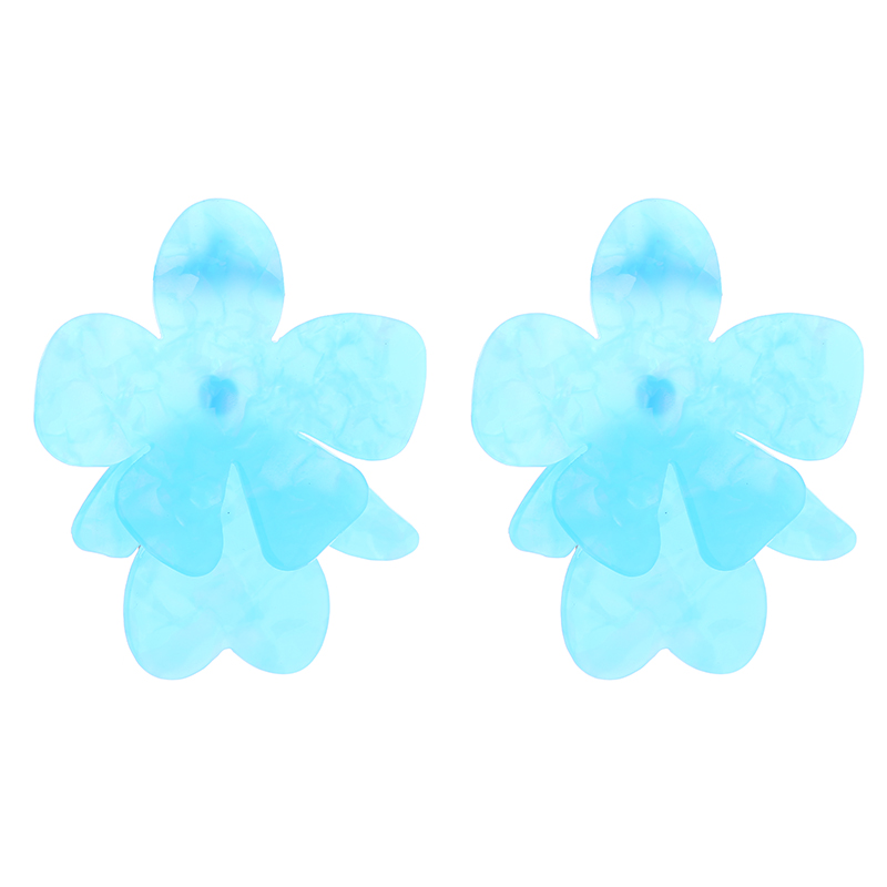 1 Pair Casual Flower Arylic Drop Earrings display picture 11