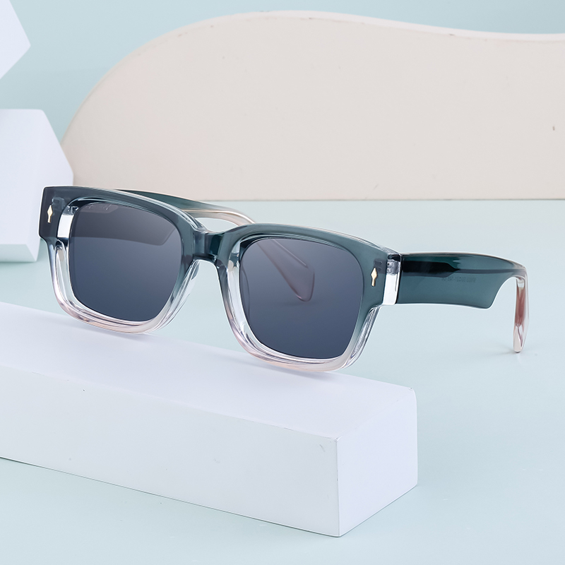 Retro Streetwear Solid Color Pc Square Full Frame Men's Sunglasses display picture 1