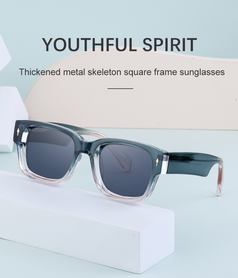 Retro Streetwear Solid Color Pc Square Full Frame Men's Sunglasses display picture 18