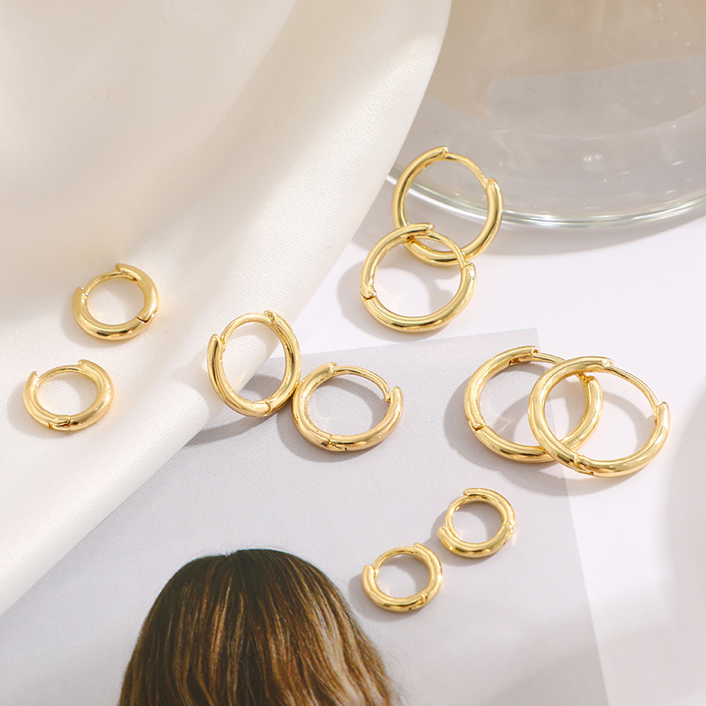 3 Pairs 5 Pairs Luxurious Simple Style Classic Style Round Water Droplets Twist Plating Alloy Gold Plated Silver Plated Hoop Earrings display picture 50
