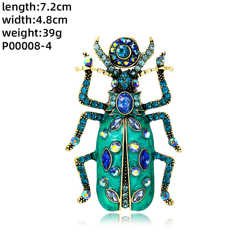 Novelty Insect Alloy Enamel Inlay Zircon Unisex Brooches display picture 14