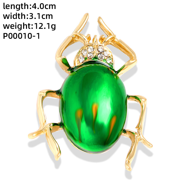 Novelty Insect Alloy Enamel Inlay Zircon Unisex Brooches display picture 10