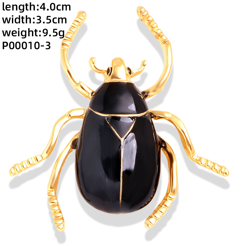 Novelty Insect Alloy Enamel Inlay Zircon Unisex Brooches display picture 6