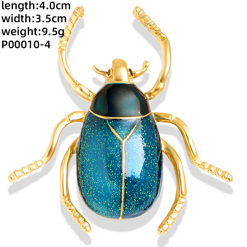 Novelty Insect Alloy Enamel Inlay Zircon Unisex Brooches display picture 20
