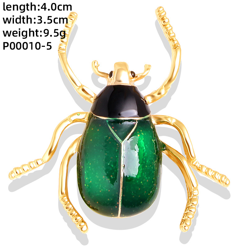 Novelty Insect Alloy Enamel Inlay Zircon Unisex Brooches display picture 17