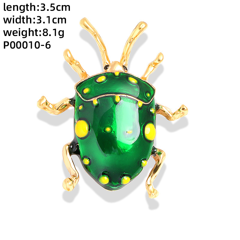 Novelty Insect Alloy Enamel Inlay Zircon Unisex Brooches display picture 18