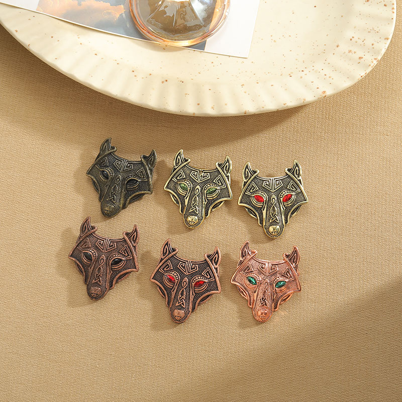Retro Animal Arylic Alloy Asymmetrical Unisex Brooches display picture 5