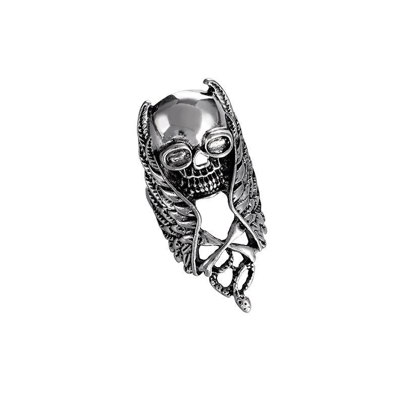 Punk Skull Alloy Wholesale Open Rings display picture 3