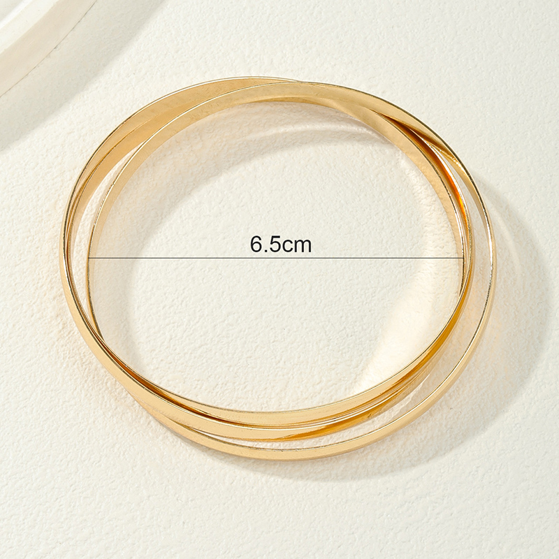 Nordic Style Round Alloy Wholesale Bangle display picture 2