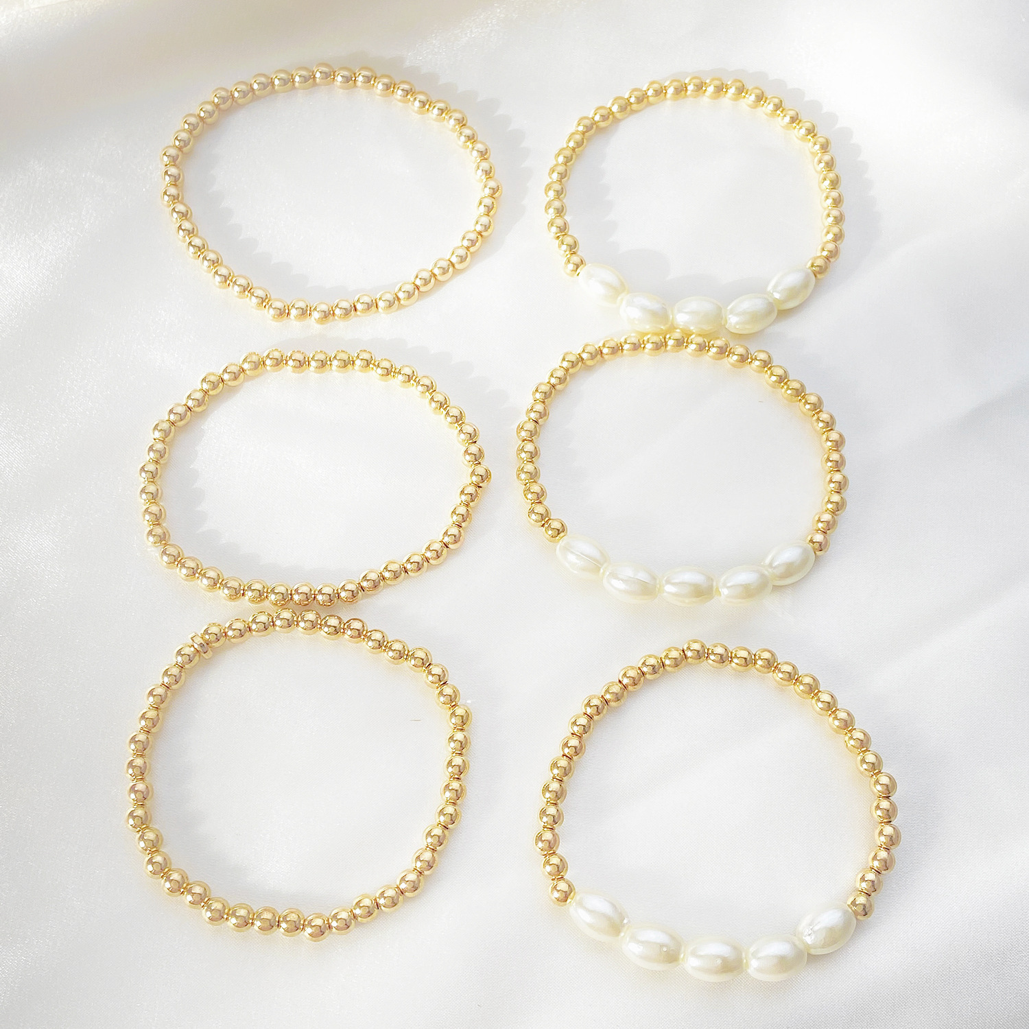 Tropical Round 14k Gold Plated Alloy Wholesale Bracelets display picture 5