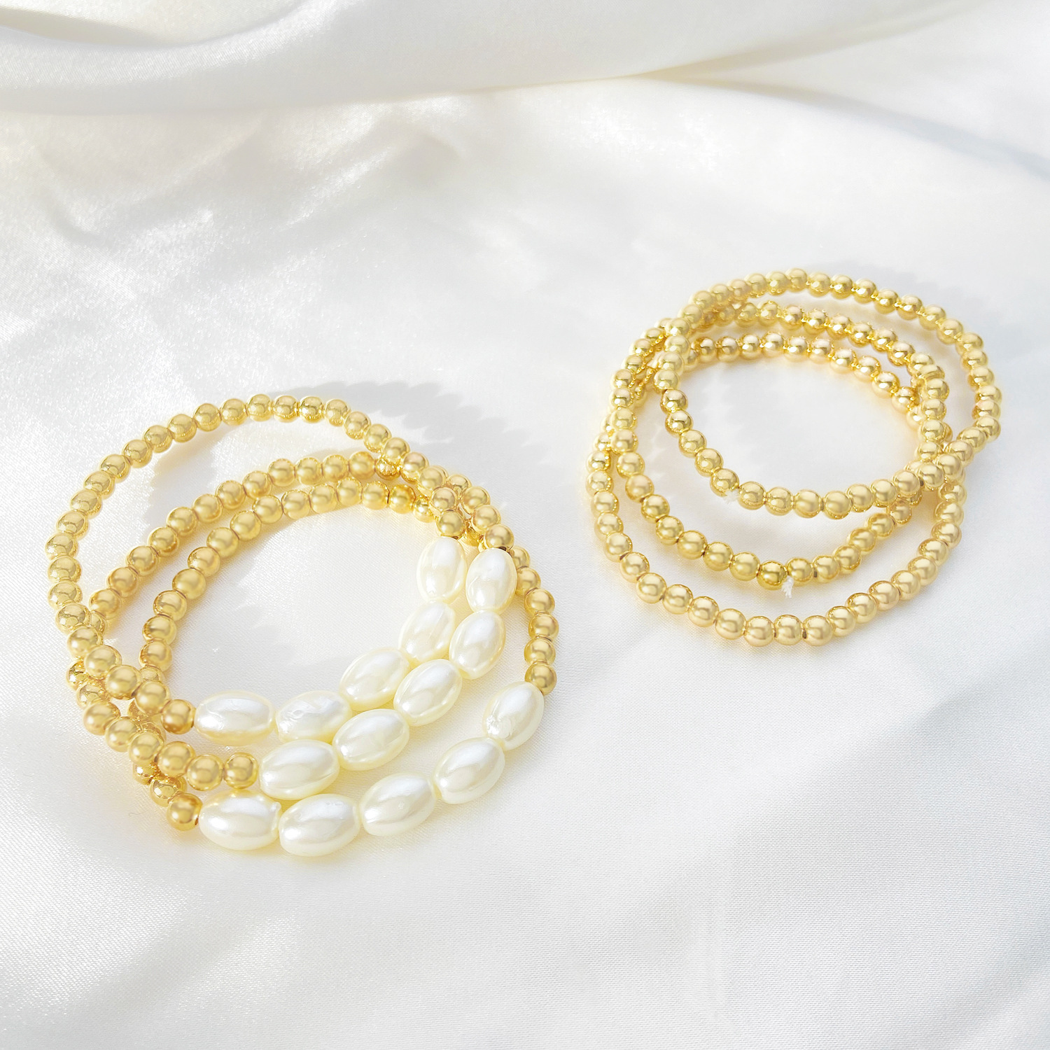 Tropical Round 14k Gold Plated Alloy Wholesale Bracelets display picture 6